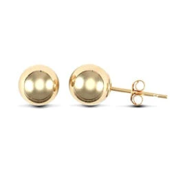 9ct Yellow Gold 6mm Ball Stud Earrings P702E9-080