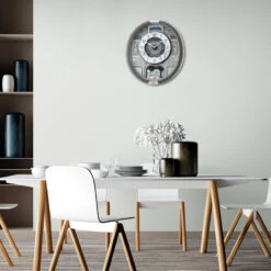 Seiko Silver Marble Pattern Melodies In Motion Clock QXM366S -Lux Jewellery Shop QXM366S 49854.1669241310 1