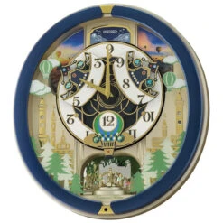 Seiko Melodies In Motion Blue Case Wall Clock QXM398L 5 Seiko Melodies In Motion Blue Case Wall Clock QXM398L -Lux Jewellery Shop QXM398L 2 65802.1692610957
