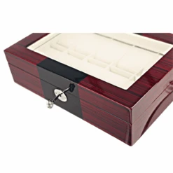 Orbit Red And Black Wooden Luxury Watch Box For 10 Watches With Free Personalisation OW201 -Lux Jewellery Shop orbit 4 52392.1644967564 2