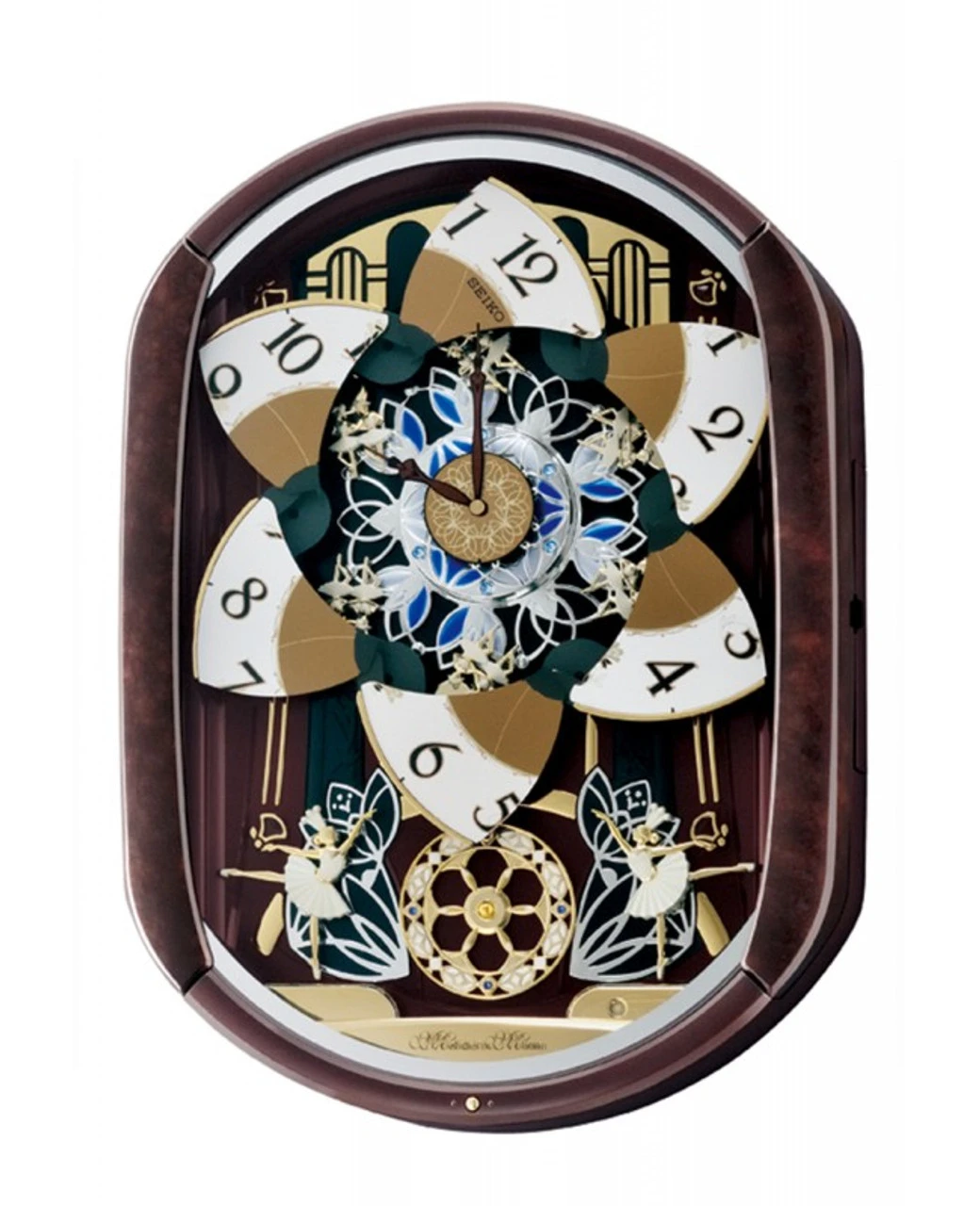 Seiko Melody In Motion Sparkle LED Marionette Wall Clock QXM297B 2 Seiko Melody In Motion Sparkle LED Marionette Wall Clock QXM297B - Image 2